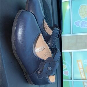 The Children's Place Navy Dress Shoes with Floral Detail